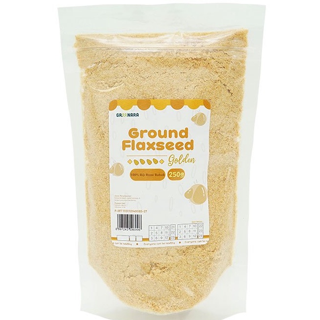 

Ready Bubuk Biji Rami Emas 250gr / Ground Golden Flaxseed