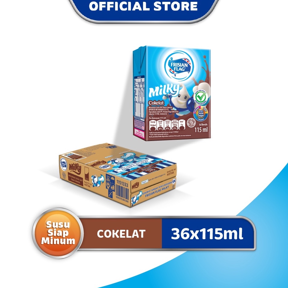 

[♤C30$] Frisian Flag UHT Susu Cokelat 36 x115 mL Termurah di