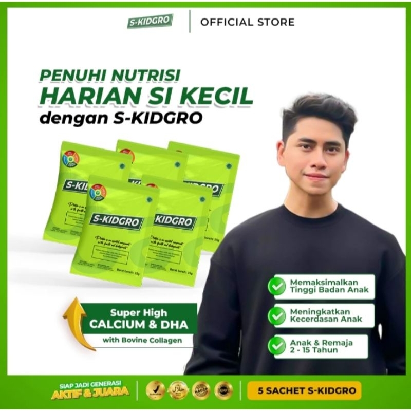 

S-KIDGRO Susu Peninggi Badan Terbaik - 5 SACHET