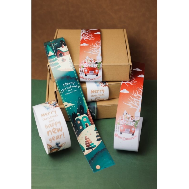 

Paper belt Christmas Natal sabuk hampers natal