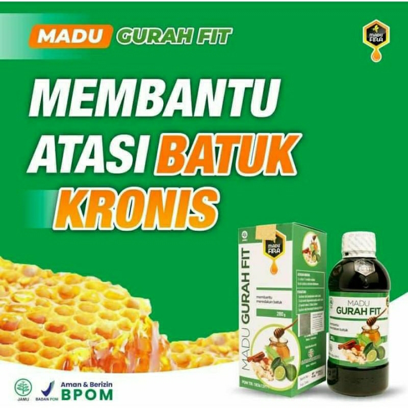 Madu gurah fit herbal batuk dan dahak untuk dewasa dan anak