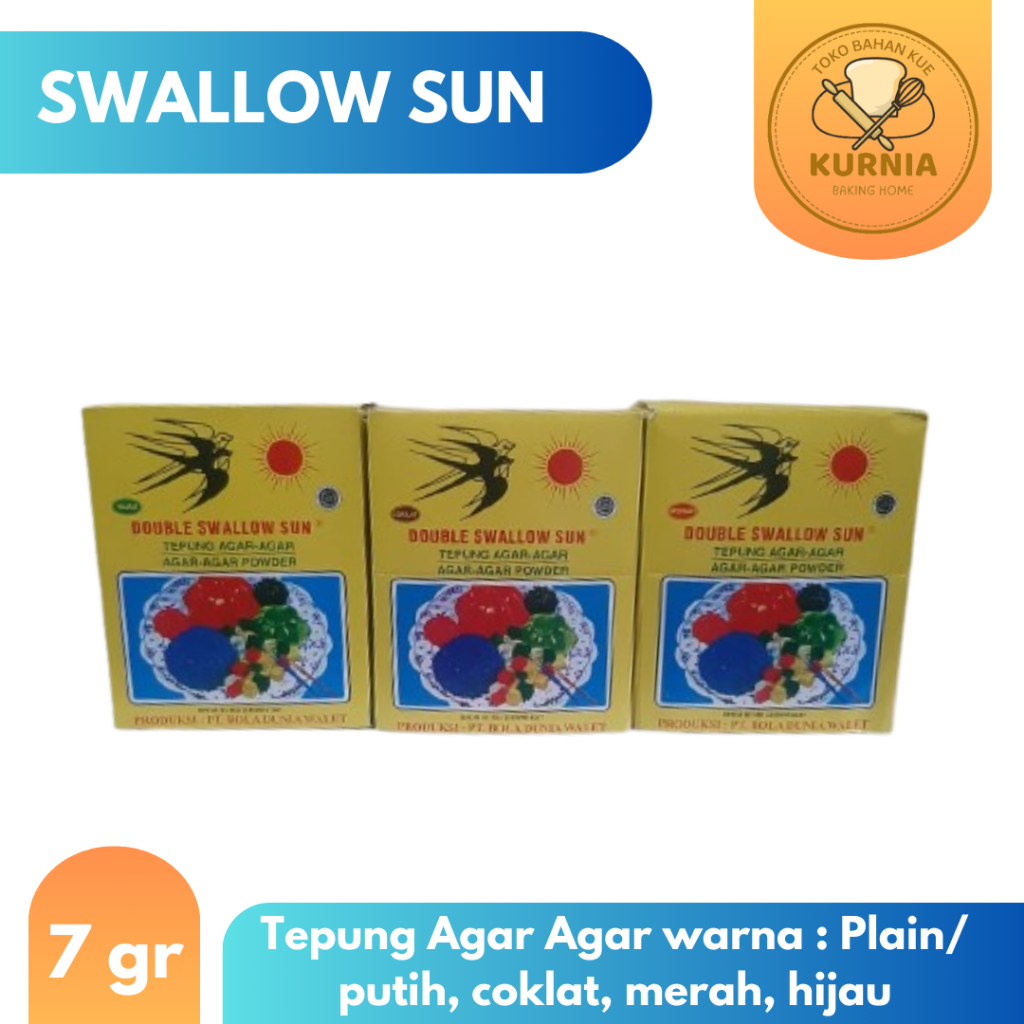 

TEPUNG AGAR AGAR SWALLOW SUN KEMASAN 7gr