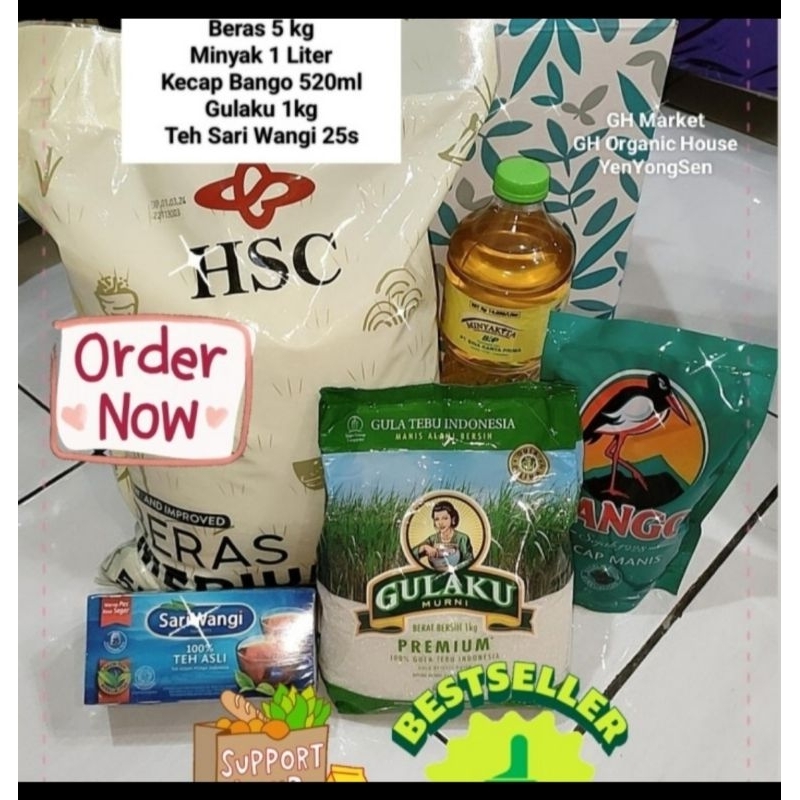 

Sembako Paket Hadiah Natal / Lebaran Idul Fitri Bahan Makanan Pokok Terlaris & Produksi Terbaru