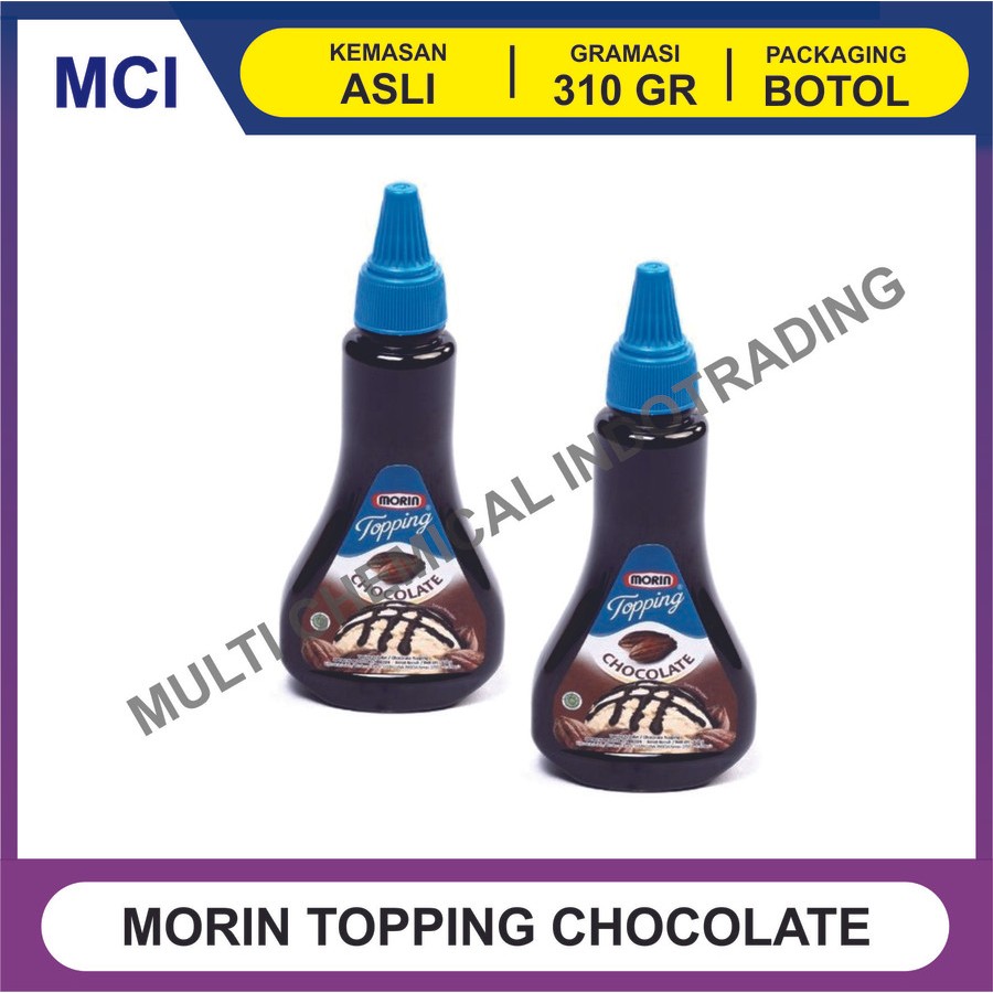 

MORIN TOPPING CHOCOLATE 310 GR - 1 DUS 12 PCS / SAUS SIRUP COKLAT