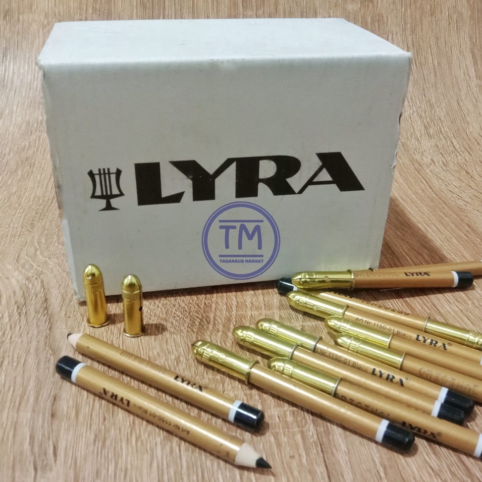 

OG6334 Celak Pensil LYRA 1 LUSIN Celak Lyra Asli Hitam Made In China 100% Original ❆Best Product