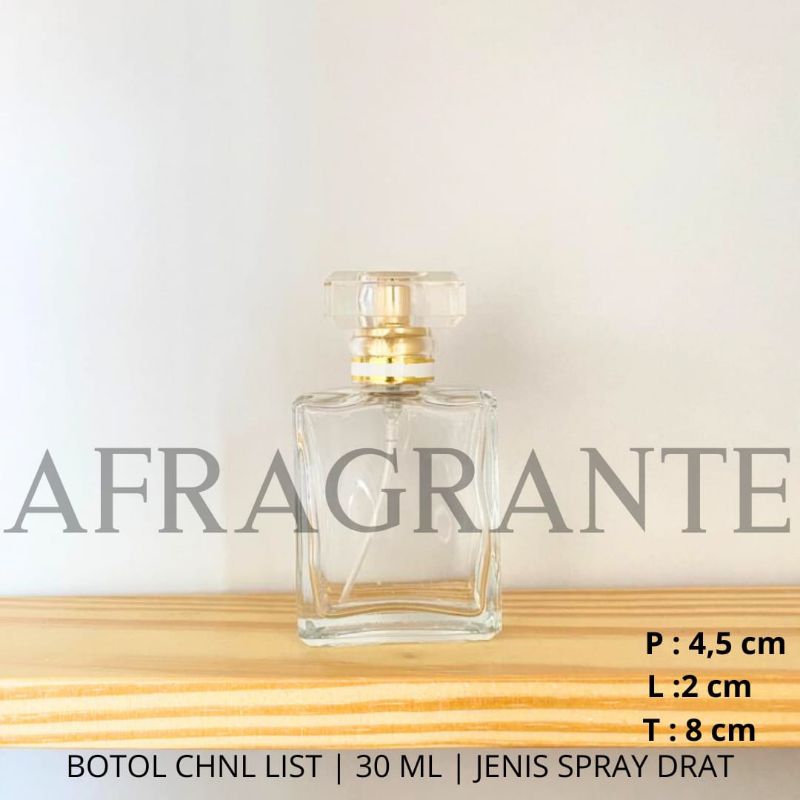 botol parfum ch*nl list gold 30 ml-botol parfum chenel 30 ml-botol parfum acrylic 30ml- botol parfum