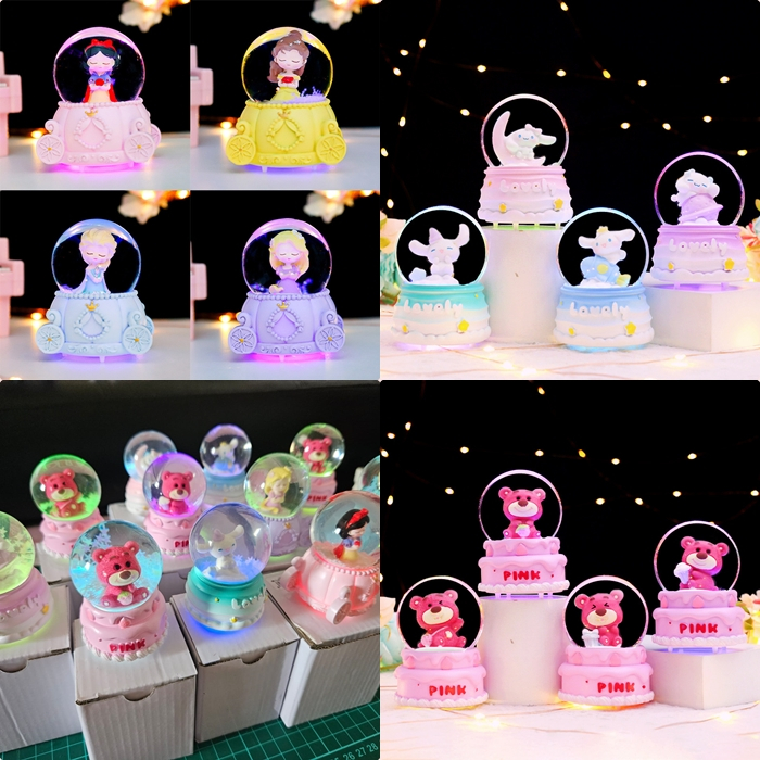 [ORGM] Pajangan Lampu Snow Ball Mini Snowball Cinnamon LOTSO Snowball Princess Kado Souvenir Goodieb