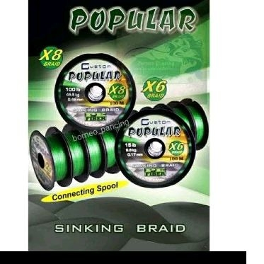 Senar PE Custom popular 100 meter