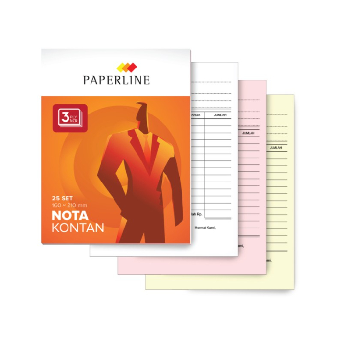 

Nota Kontan Besar Rangkap 3 Paperline Buku Bon PPL NK B3 NCR Harga Satuan ( 1 Buku )
