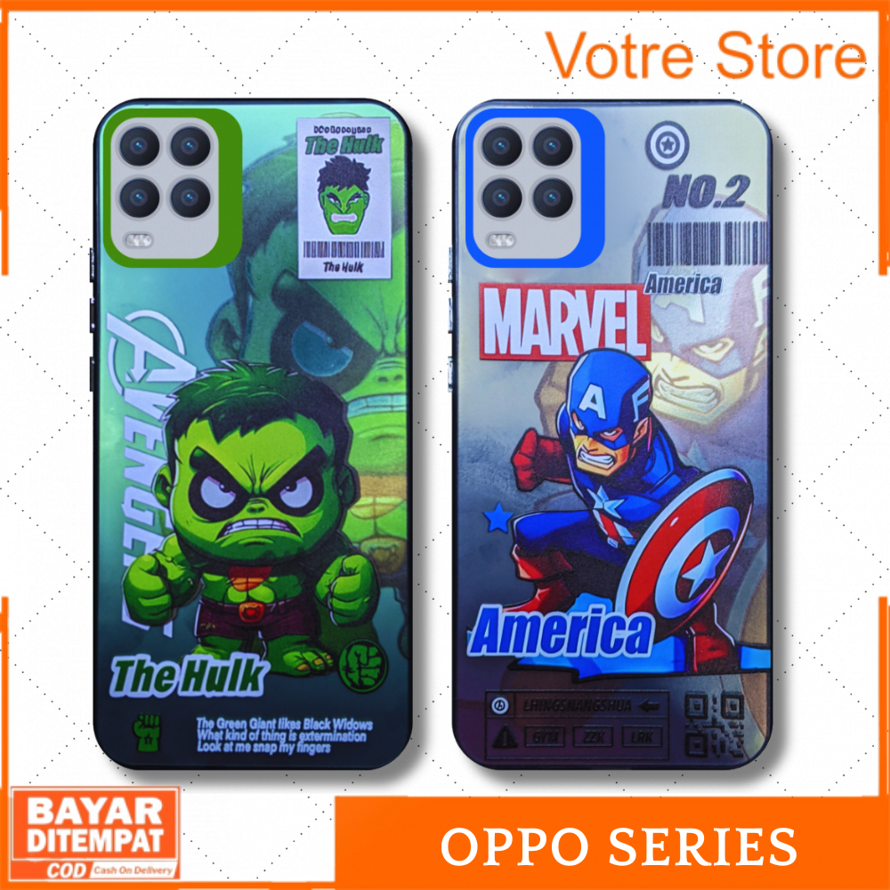 Case Oppo A1K A3S A5 A5S A5 2020 A7 A9 2020 A11K A12 A15 A15S A16 A16S A54 4G F9 Casing Design Marve