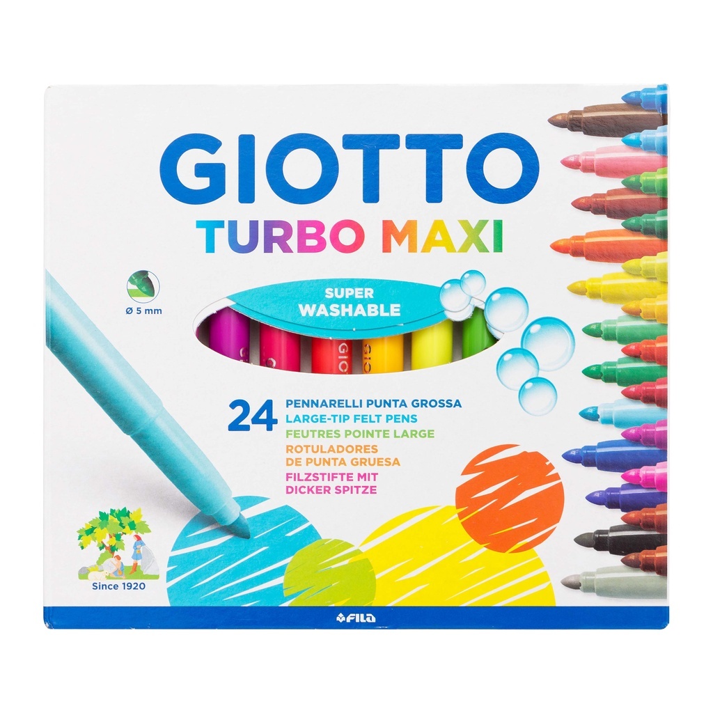 

Giotto Turbo Maxi Spidol 24 Warna Brush Pen