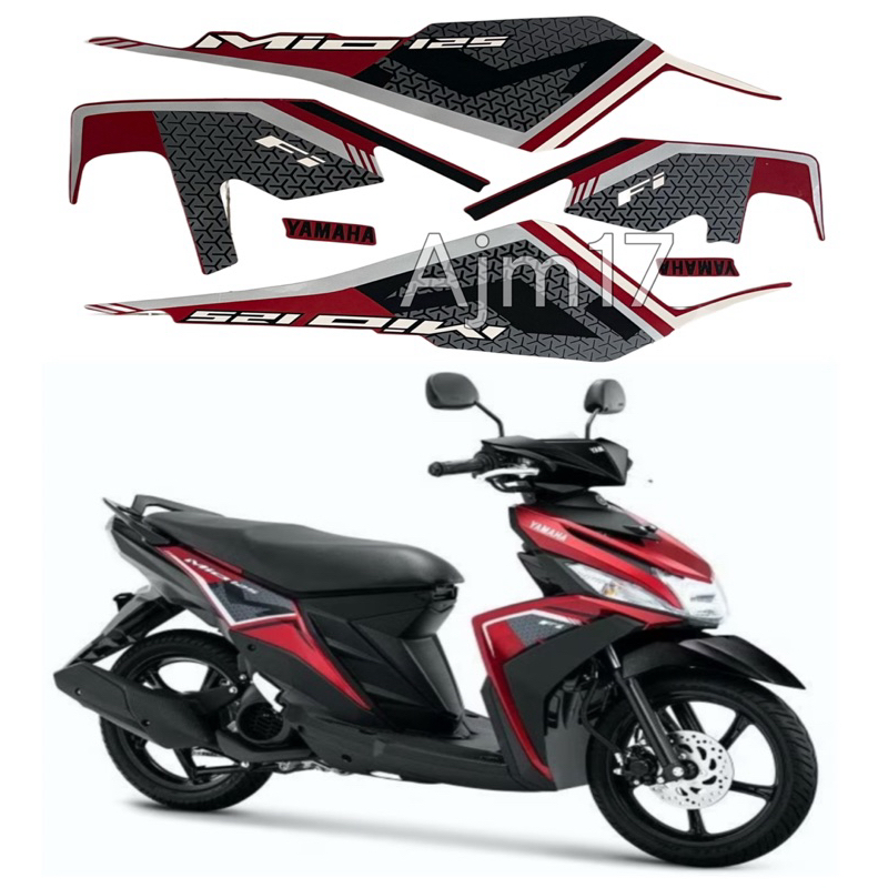 STIKER STRIPING MOTOR MIO M3 2021 2022 MERAH