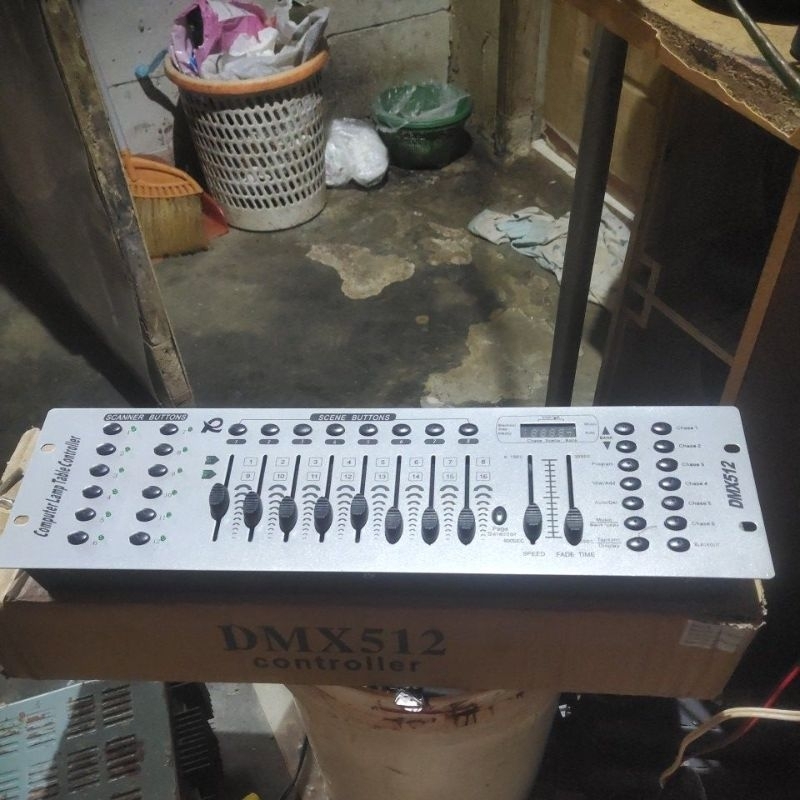 CONTROLER DMX 512 CONTROL LIGHTING LAMPU SHOW