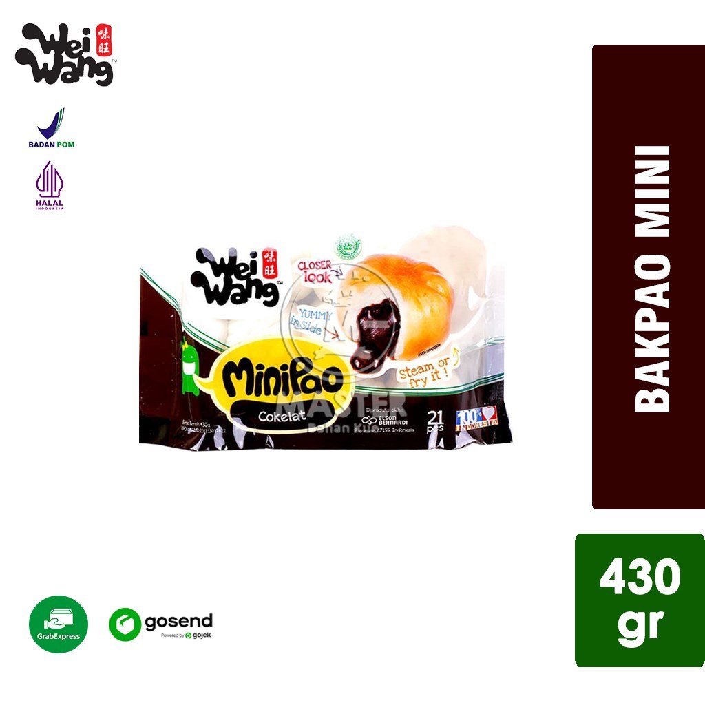 

Mini Pao Wei Wang Cokelat isi 21 [430 gr] KHUSUS INSTANT