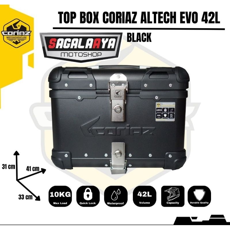 Box Motor Coriaz Altech Pannier alumunium import terra ktm versys 650 bmw vstrom xmax 250 cb150x