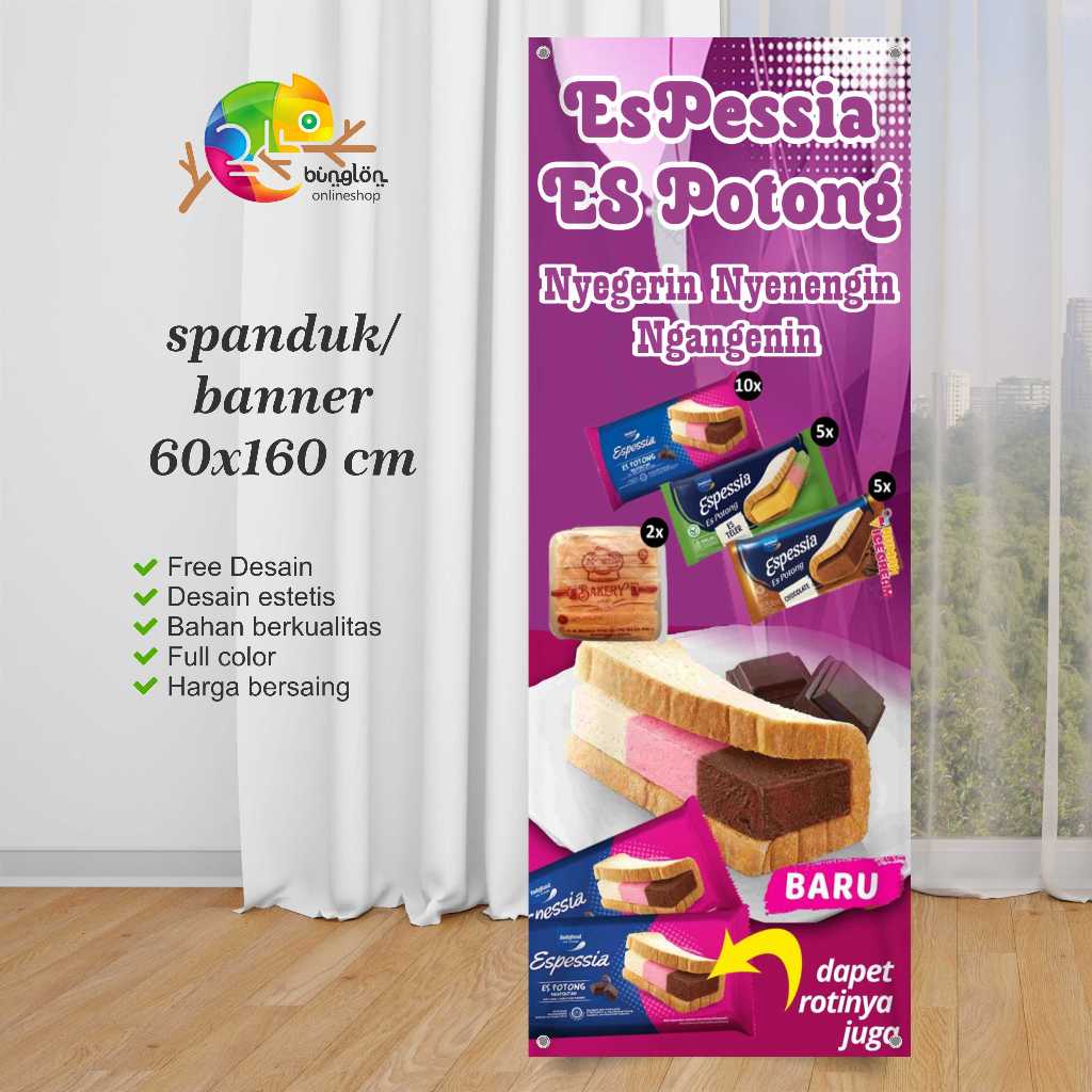 Spanduk Banner Es Potong Es Pessia Free Desain