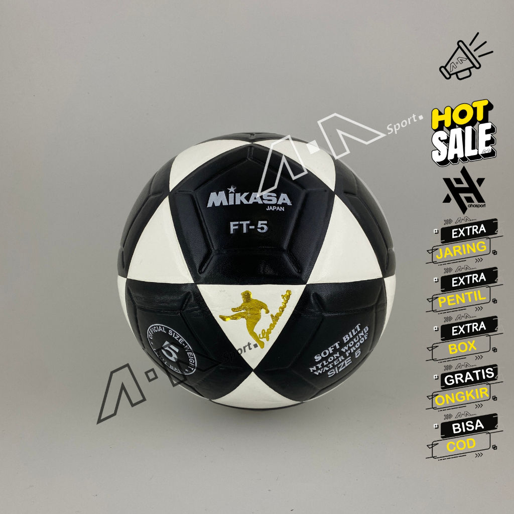 MIKASA Bola sepak ORIGINAL MIKASA FT5 bola sepak kaki size 5 original