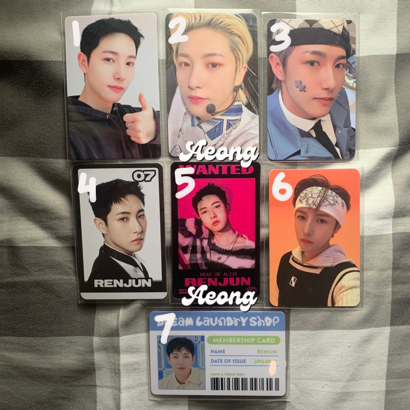 PC PHOTOCARD RENJUN NCT DREAM YIZHIYU UNIVERSE SOMETHINC