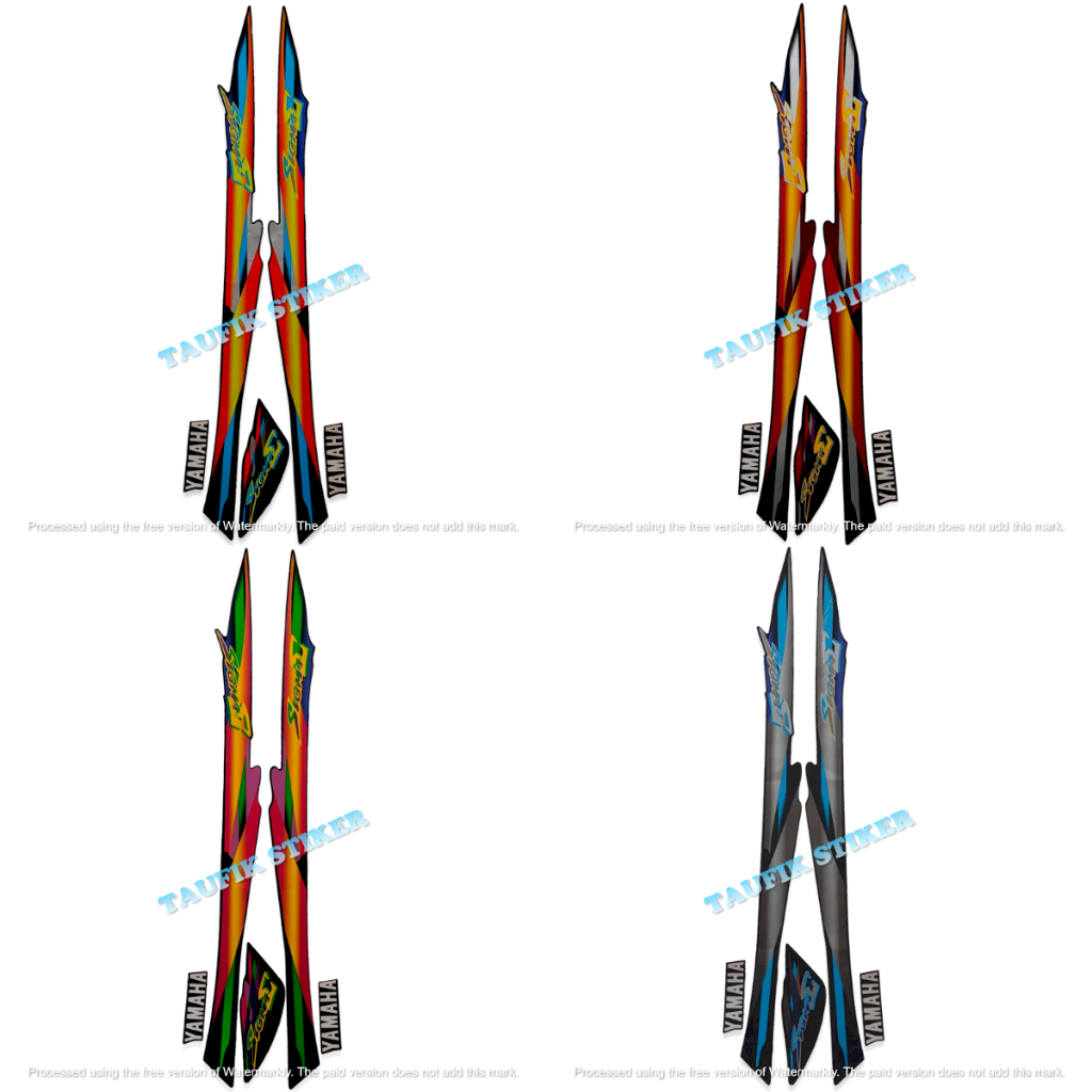 STRIPING LIS BODY STANDAR MOTOR YAMAHA SIGMA 1997 STANDAR FULL SET