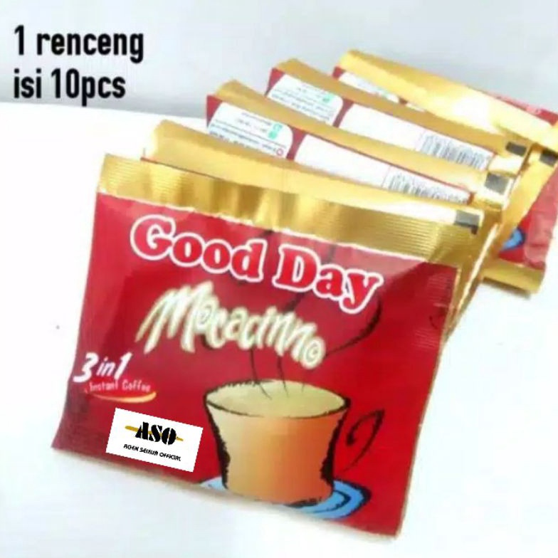 

[♡T17@] GOOD DAY MOCCACINO sachet 20 gram Renceng ( ISI 10 ) Cuci-Gudang