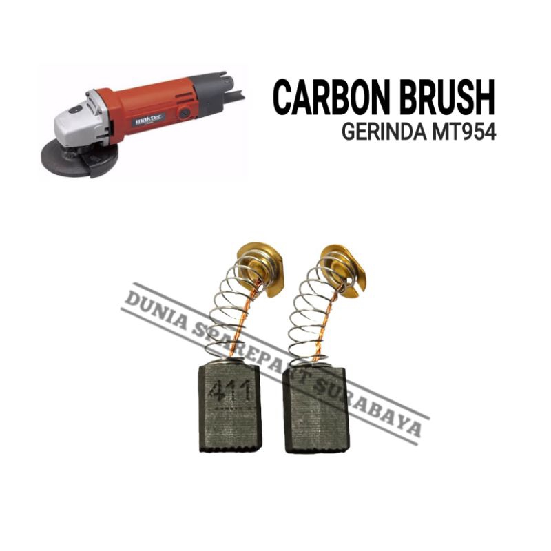 BROSTEL CARBON BRUSH FOR MESIN GERINDA MAKTEC MT954 / COAL KUL BOSTEL SPUL SEPUL GURINDA MAKTEK MT 9