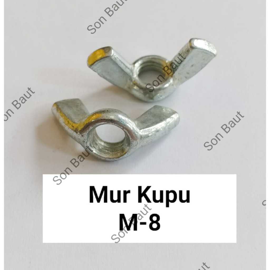Mur Kupu M8 / Mur kuping Baut 12