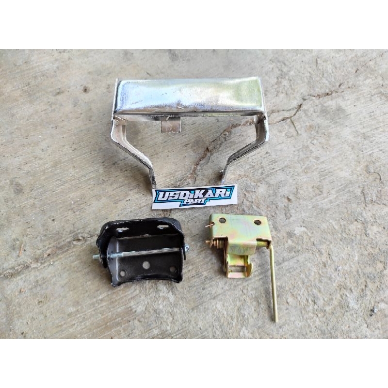 dudukan pangkon pankon jok c70 set engsel dan kunci jok honda c 70 bahan tebal detail ori original p