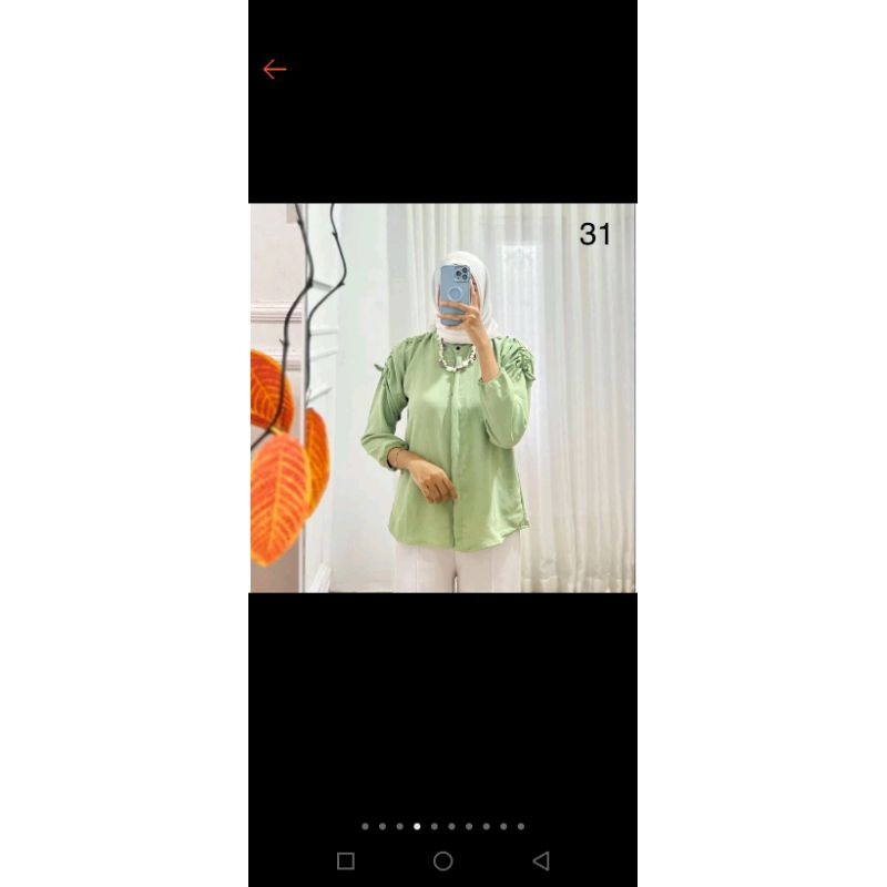 Blouse Angela pundak serut