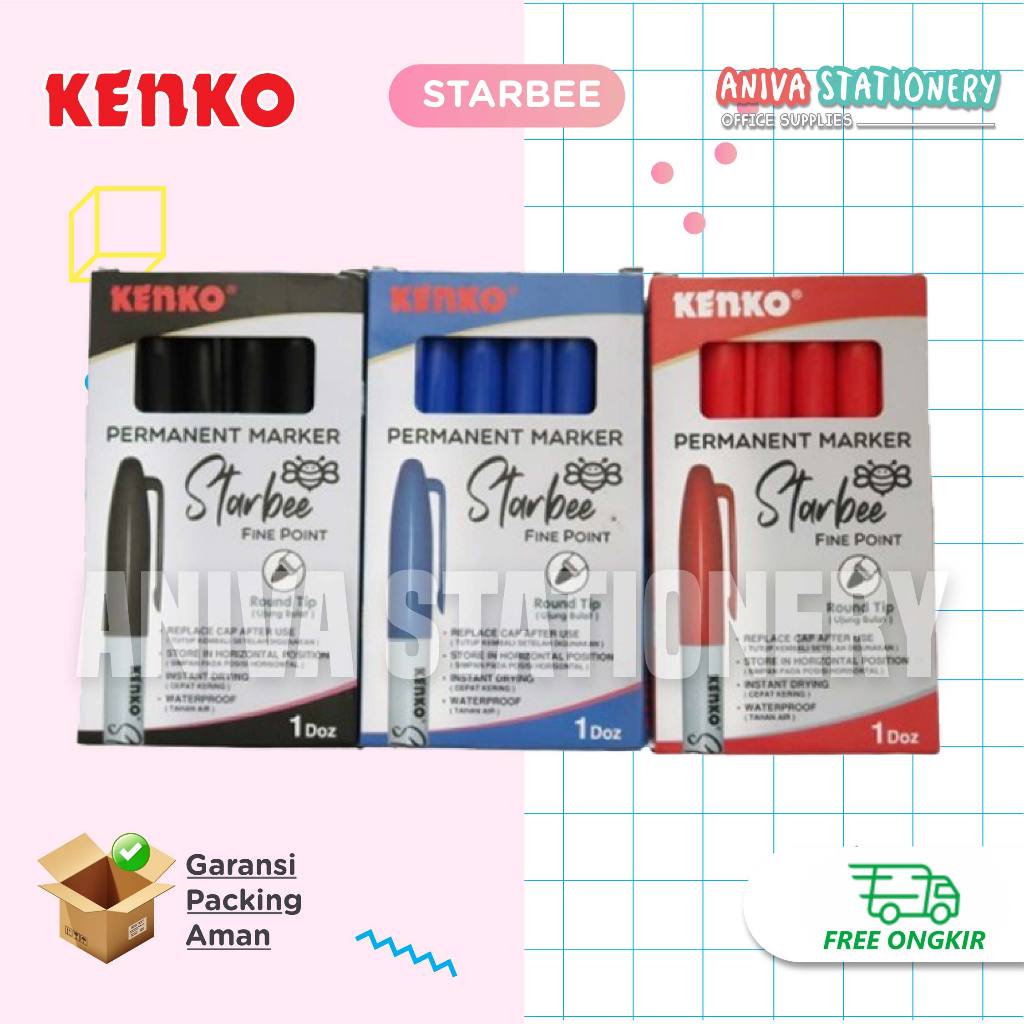

KENKO STARBEE SPIDOL PERMANENT MARKER ROUND TIP