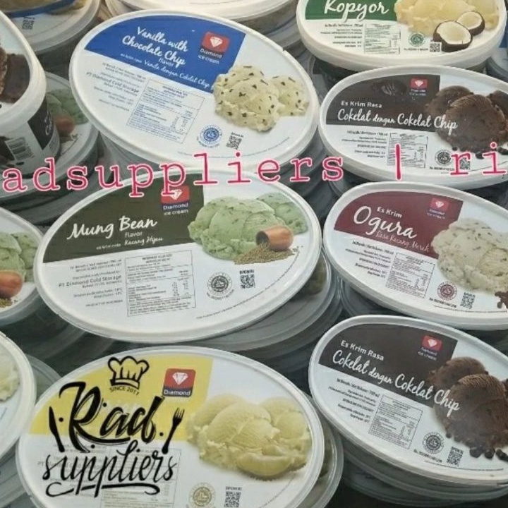 

TIPE ASD161 Diamond Eskrim 700ml, Es Krim Diamond 700ml, Pengiriman Terbaik, Menggunakan Dry Es Kecil ya, Harga udah Termasuk Dry Es..