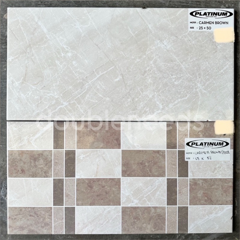 KERAMIK DINDING CARMEN 25x50 / KERAMIK DINDING KAMAR / KERAMIK DINDING PLATINUM
