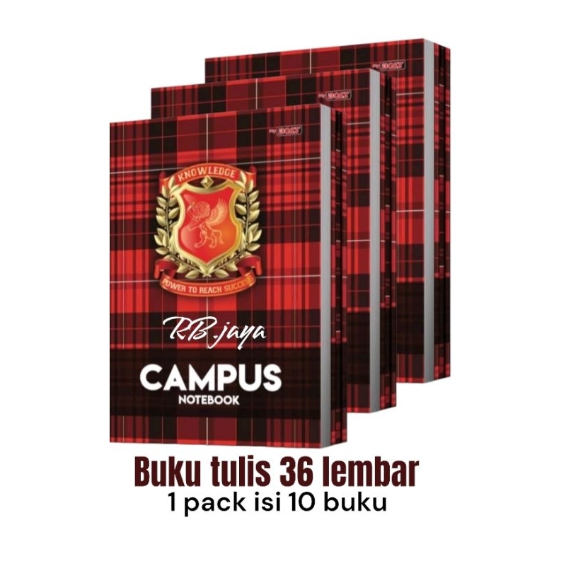 

(promo) 1 pack isi 10 buku tulis big bos campus 36 lembar