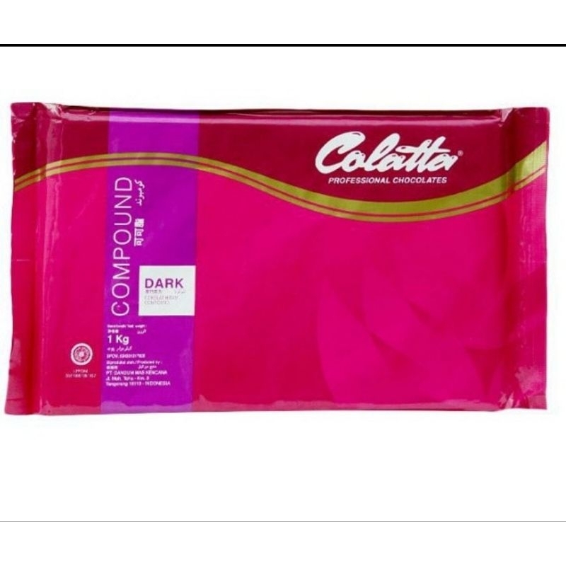 

Colatta Dark Chocolate Compound Cokelat Coklat Hitam Blok Batang 1kg 1 kg