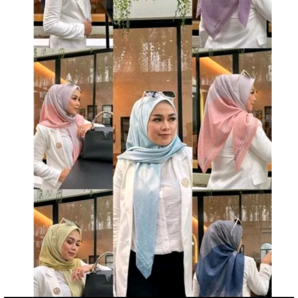 JOURNEY Scarves Hijab Glowing Ori Hijab Segi Empat by JP Terbaru