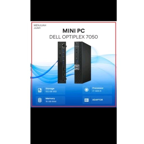 PC Mini dell 7050 Core i7 6700 Ram 8Gb SSD 512