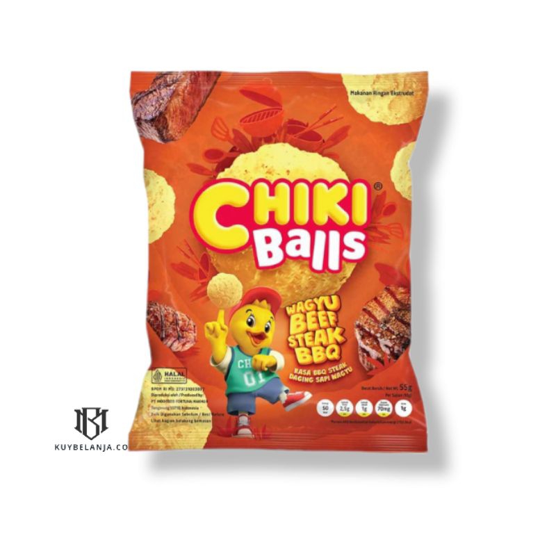 

Chiki Snack Balls Wagyu Beef Bbq 55 gr