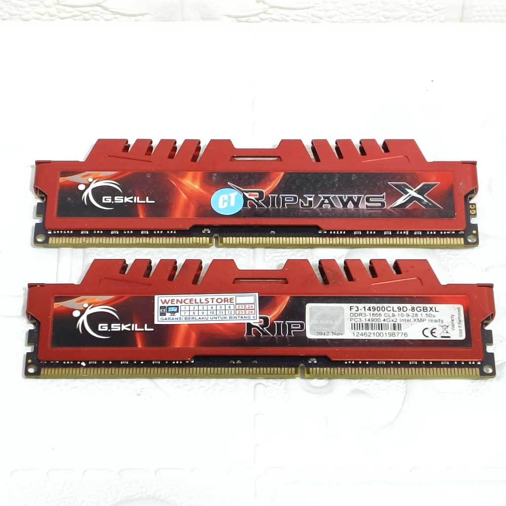 RAM G.SKILL 8GB 2X4GB PC3-14900 DDR3