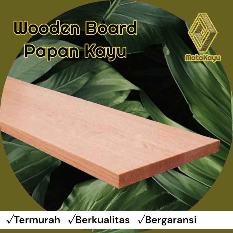 Papan kayu mahoni wooden board bahan kerajinan bahan furniture