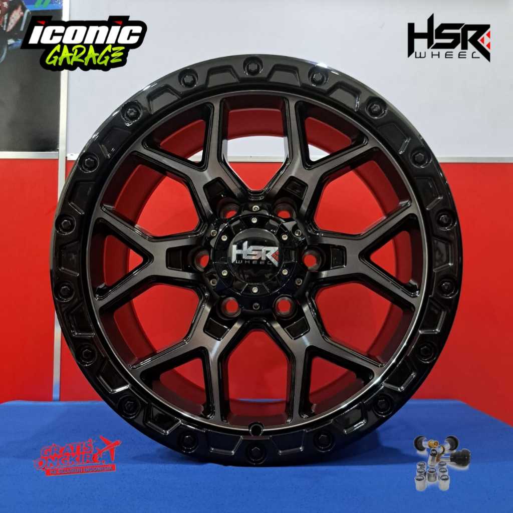 velg original hsr ring17 mobil fortuner,pajero,hilux,triton,prado, dll toko velg dan ban palangkaray