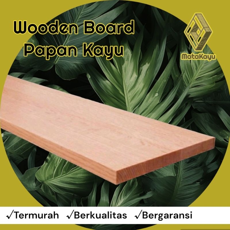 Papan kayu mahoni wooden board bahan kerajinan bahan furniture