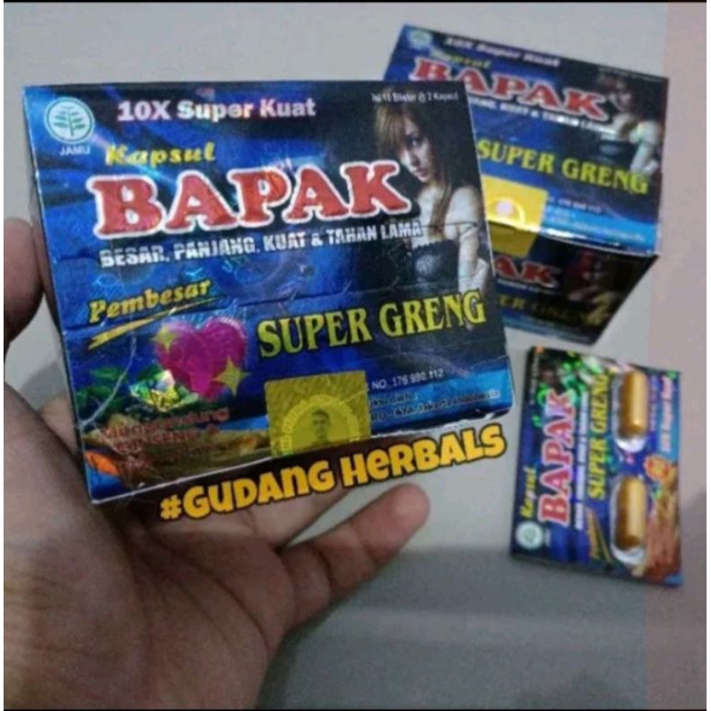 bapak super greng suplemen pria tambah perkasa kuat tahan lama