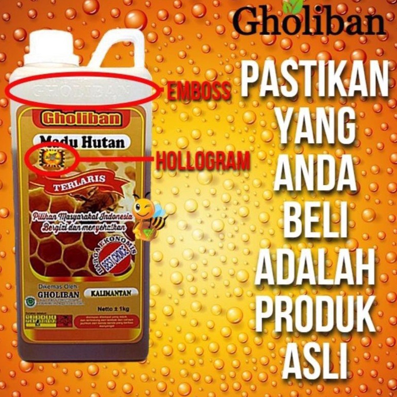 

COD Madu Hutan Kalimantan gholiban 1 kg(BOTOL EMBOS) 72