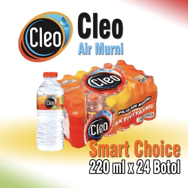 

Cleo 220 ml isi 24 Botol - Air Minum Murni 8habk