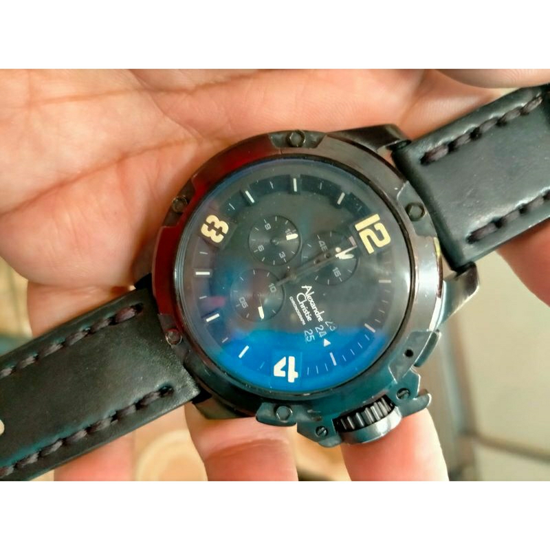 jam tangan Ac6295mc strap kulit