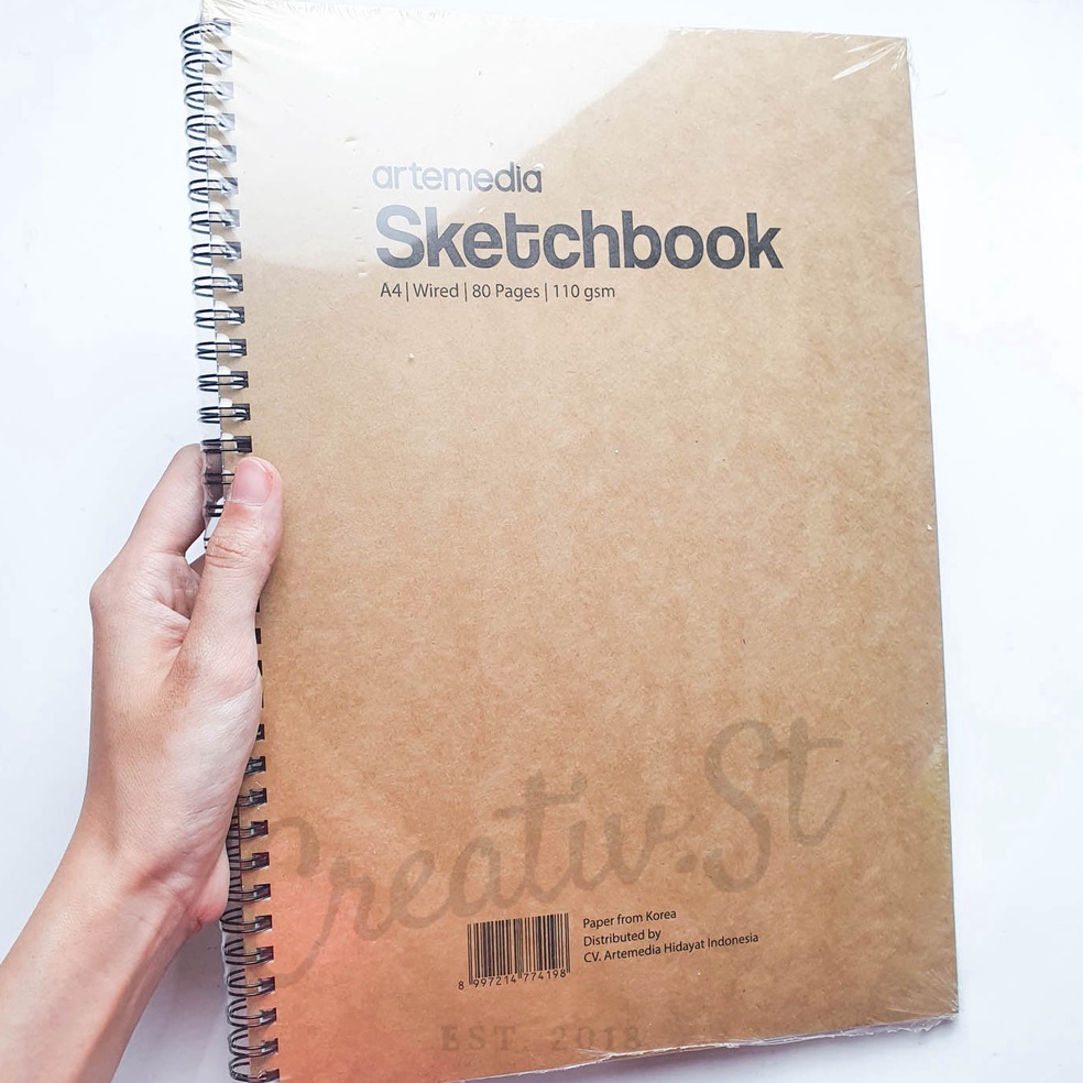 

[M0Q34] Artemedia Sketchbook A4 80 Lembar 110 GSM Buku Sketsa Gambar Pensil Charcoal Arang Paling Popular