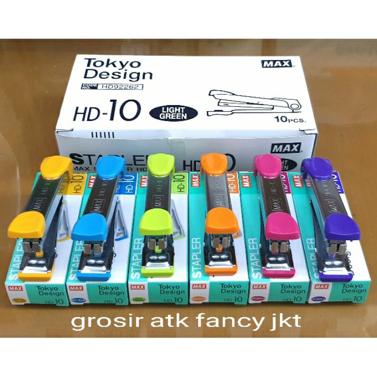 

⁂ HD10 Stapler Stepler Jepretan Cekrekan Hekmesin Max HD-10 Kecil Ori 91
