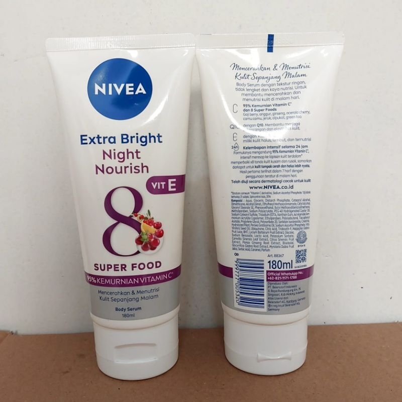 NIVEA Night Nourish Body Serum 180ml