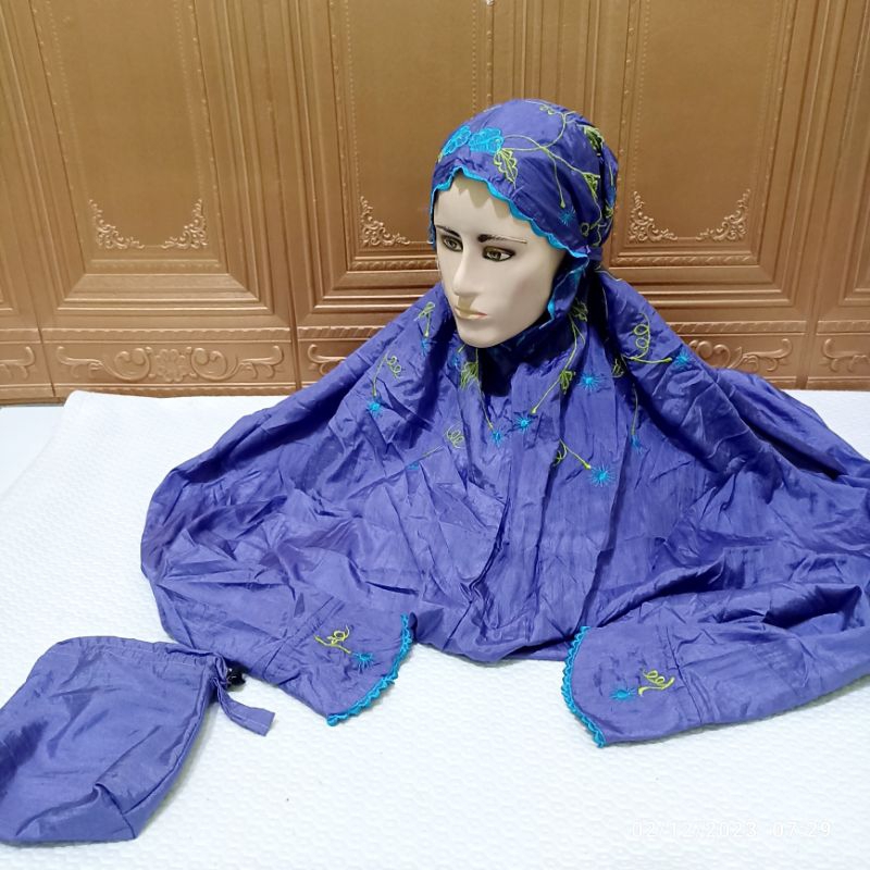 Agen grosir Mukena terusan lajuran parasut bordir rambat premium terbaru