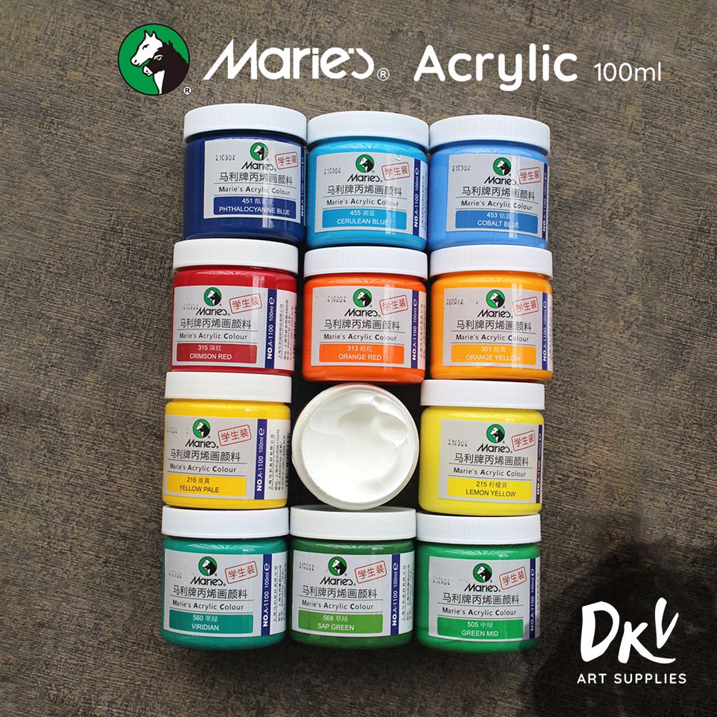 

74 Maries Acrylic Paint / Cat Akrilik Maries 100ml 100 ml ➯Ready Stock
