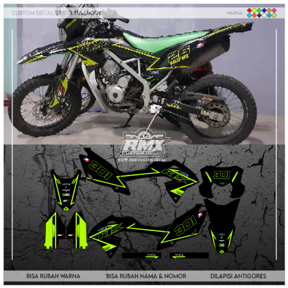 DECAL KLX BF FULLBODY (021) DEKAL STIKER KLX 150 BF/G/L/SE/NEW 2016 2017 2018 2019 2020 2021 2022 HI